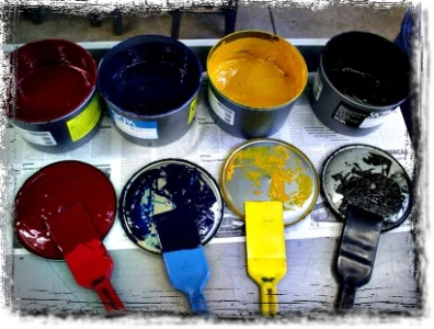 Inkt in bussen CMYK Inkt in bussen CMYK